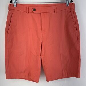 Brooks Brothers Mens 36 Cotton Chino Shorts Flat Front Preppy Nautical Beach